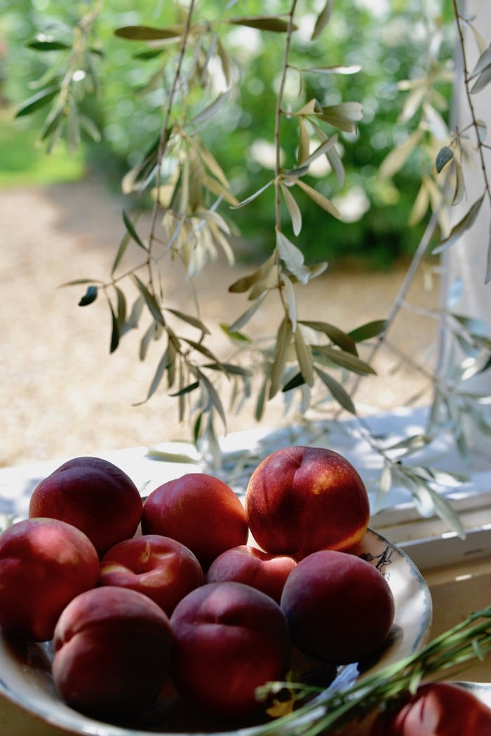 peaches in provence sunshine