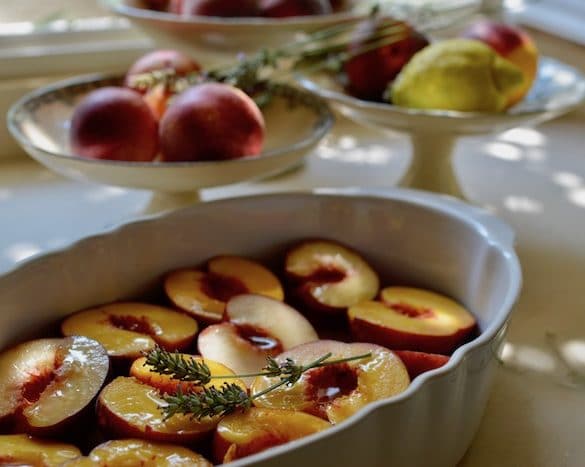 my-french-country-home-lavender-peaches-6 baked lavender and peaches