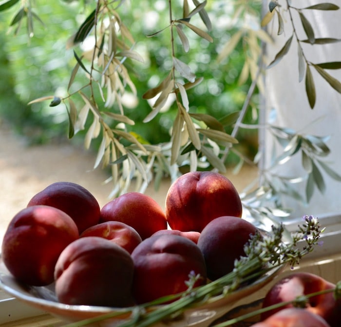 peaches in provence sunshine