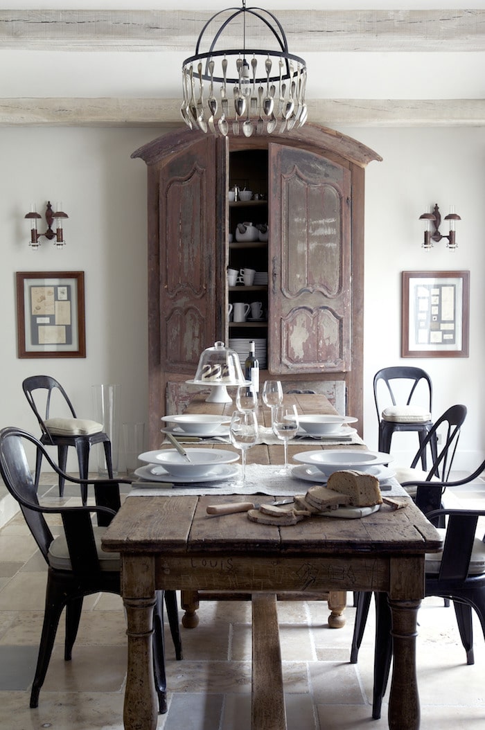 dining room seen in the january-february issue of my french country home magazine