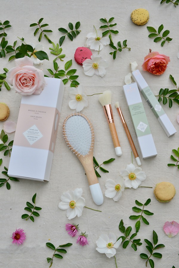 selection of makeup and hair brushes