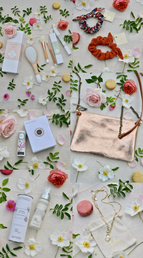 assortment of french beauty products