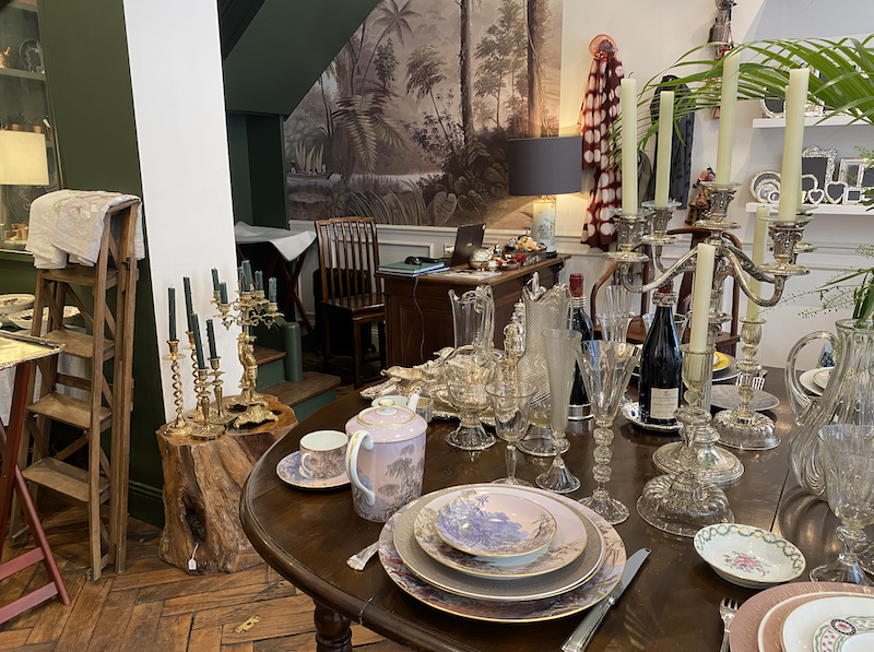 dressed table