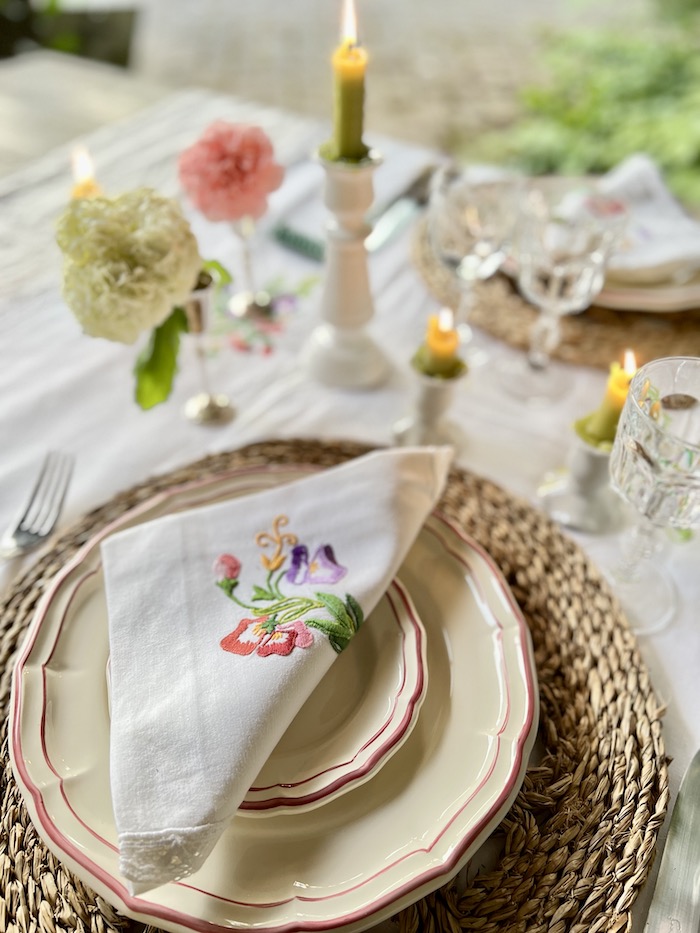 Antique Monogrammed Napkins - My French Country Home Box