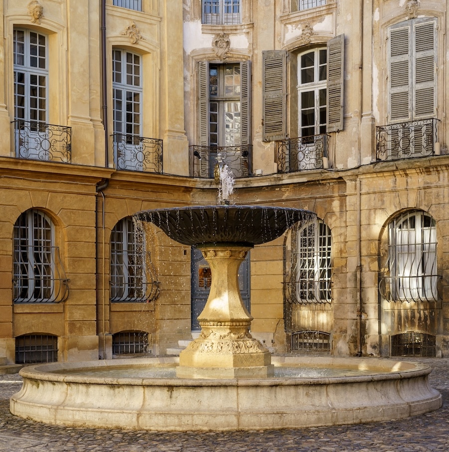 village fountains in Provence France
