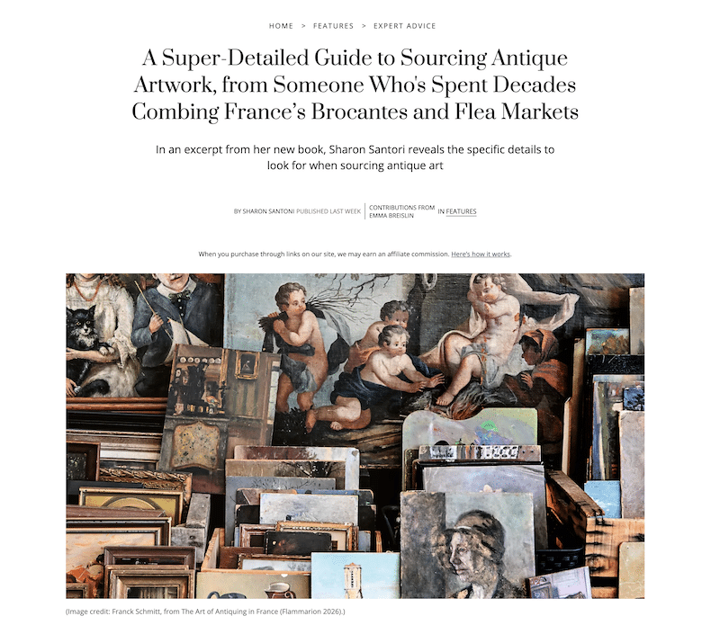 BIRTISH press for the art of antiquing in france