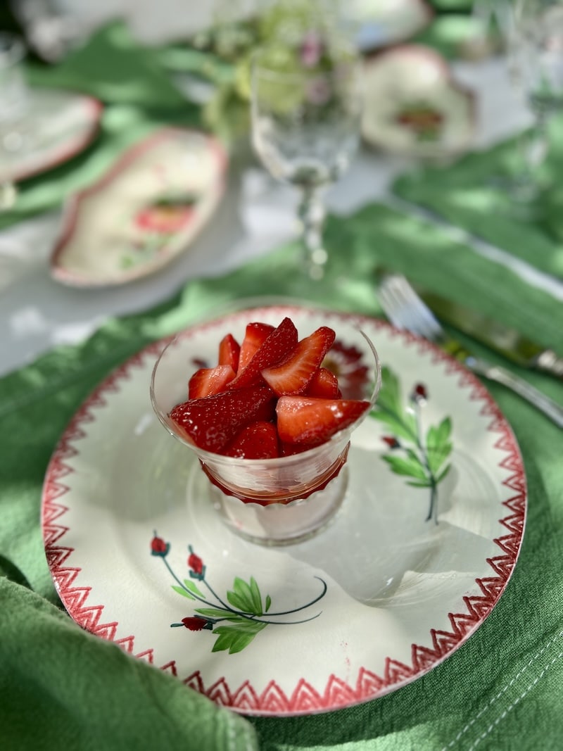 strawberries for dessert